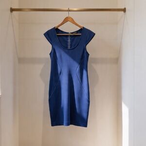 Express | Women’s Elegant Sheath Cobalt Blue Mini Dress | 2